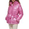 image:imageLevis Womens Megan Hooded Quilted Puffer Jacket With Adjustable WaistPolished Pink