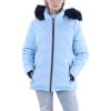 image:imageTommy Hilfiger womens Fur Hood Zip Up Short Puffer JacketCerulean