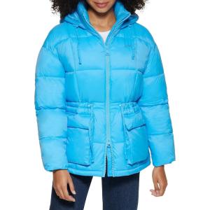 image:imageLevis Womens Megan Hooded Quilted Puffer Jacket With Adjustable WaistBonnie Blue