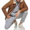 image:imageCalvin Klein Mens Sherpa Lined Cotton Coach JacketCoach Cognac