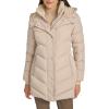image:imageCalvin Klein Womens Casual Hooded Zip Front Puffer Long Sleeve CoatBarley