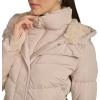 image:imageCalvin Klein Womens Casual Hooded Zip Front Puffer Long Sleeve CoatBarley