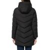 image:imageCalvin Klein Womens Casual Hooded Zip Front Puffer Long Sleeve CoatBlack