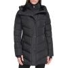 image:imageCalvin Klein Womens Casual Hooded Zip Front Puffer Long Sleeve CoatClassic Black