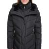 image:imageCalvin Klein Womens Casual Hooded Zip Front Puffer Long Sleeve CoatClassic Black