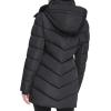 image:imageCalvin Klein Womens Casual Hooded Zip Front Puffer Long Sleeve CoatClassic Black