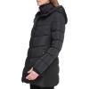 image:imageCalvin Klein Womens Casual Hooded Zip Front Puffer Long Sleeve CoatClassic Black