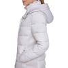 image:imageCalvin Klein Womens Casual Hooded Zip Front Puffer Long Sleeve CoatClassic Dove Grey