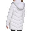 image:imageCalvin Klein Womens Casual Hooded Zip Front Puffer Long Sleeve CoatClassic Dove Grey