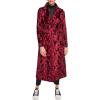 image:imageCalvin Klein Womens Faux Fur Jacket Petite Standard PlusVelvet Burgundy