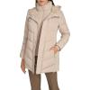 image:imageCalvin Klein Womens Casual Hooded Zip Front Puffer Long Sleeve CoatBarley