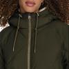image:imageLevis Womens Soft Sherpa Lined Diamond Quilted Long Parka Jacket Standard amp Plus SizesNew Army Green