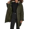 image:imageLevis Womens Soft Sherpa Lined Diamond Quilted Long Parka Jacket Standard amp Plus SizesNew Army Green