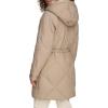 image:imageLevis Womens Soft Sherpa Lined Diamond Quilted Long Parka Jacket Standard amp Plus SizesNew Beige