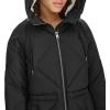 image:imageLevis Womens Soft Sherpa Lined Diamond Quilted Long Parka Jacket Standard amp Plus SizesNew Black