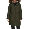 image:imageLevis Womens Soft Sherpa Lined Diamond Quilted Long Parka Jacket Standard amp Plus SizesNew Army Green