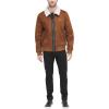 image:imageDKNY Mens Faux Shearling Bomber Jacket With Faux Fur CollarBrown