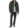 image:imageDKNY Mens Faux Shearling Bomber Jacket With Faux Fur CollarJet Grey