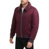 image:imageDKNY Mens Faux Shearling Bomber Jacket With Faux Fur CollarMulberry