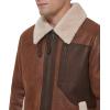 image:imageDKNY Mens Faux Shearling Bomber Jacket With Faux Fur CollarShearling Brown