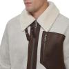 image:imageDKNY Mens Faux Shearling Bomber Jacket With Faux Fur CollarShearling Tundra