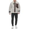 image:imageDKNY Mens Faux Shearling Bomber Jacket With Faux Fur CollarShearling Tundra