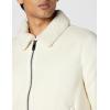 image:imageDKNY Mens Faux Shearling Bomber Jacket With Faux Fur CollarWhite