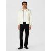 image:imageDKNY Mens Faux Shearling Bomber Jacket With Faux Fur CollarWhite