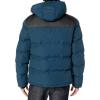 image:imageDKNY Mens Mixed Media Quilted Puffer JacketBlue Steel