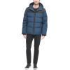 image:imageDKNY Mens Mixed Media Quilted Puffer JacketBlue Steel