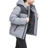 image:imageDKNY Mens Mixed Media Quilted Puffer JacketHeather Grey