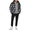image:imageDKNY Mens Mixed Media Quilted Puffer JacketQuilted BlackPurple