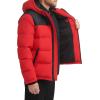 image:imageDKNY Mens Mixed Media Quilted Puffer JacketQuilted Red