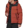 image:imageDKNY Mens Mixed Media Quilted Puffer JacketQuilted Snap PeaBlack
