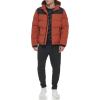 image:imageDKNY Mens Mixed Media Quilted Puffer JacketQuilted Snap PeaBlack