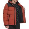 image:imageDKNY Mens Mixed Media Quilted Puffer JacketQuilted Snap PeaBlack