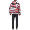 image:imageDKNY Mens Mixed Media Quilted Puffer JacketRed Dazzle Camo