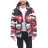image:imageDKNY Mens Mixed Media Quilted Puffer JacketRed Dazzle Camo