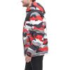 image:imageDKNY Mens Mixed Media Quilted Puffer JacketRed Dazzle Camo