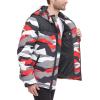 image:imageDKNY Mens Mixed Media Quilted Puffer JacketRed Dazzle Camo