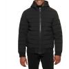image:imageDKNY Mens Quilted Performance Hooded Bomber JacketBlack