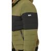 image:imageDKNY Mens Quilted Performance Hooded Bomber JacketMoss Black Stripe Stretch