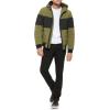 image:imageDKNY Mens Quilted Performance Hooded Bomber JacketMoss Black Stripe Stretch