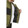 image:imageDKNY Mens Quilted Performance Hooded Bomber JacketMoss Black Stripe Stretch