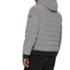 image:imageDKNY Mens Quilted Performance Hooded Bomber JacketQuilted Heather Grey