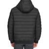 image:imageDKNY Mens Quilted Performance Hooded Bomber JacketRubberized Black