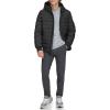 image:imageDKNY Mens Quilted Performance Hooded Bomber JacketRubberized Black