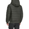 image:imageDKNY Mens Quilted Performance Hooded Bomber JacketRubberized Dark Olive