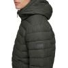 image:imageDKNY Mens Quilted Performance Hooded Bomber JacketRubberized Dark Olive