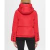 image:imageKARL LAGERFELD womens Stand Collar Short Puffer JacketHooded Red